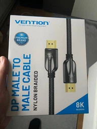 Кабель Vention DisplayPort v1.4 2 м Чорний, 8K 60Hz, 4K 144Hz, 2K 165Hz, 1080P 240Hz, 32.4 Гбіт/с (HCABH)
