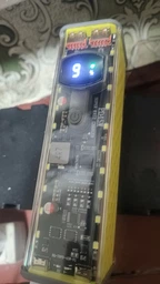 Прозорий корпус для збірки павербанк на 8×18650 з підтримкою PD 45W (65W на заряджання) / QC / VOOC | Швидке заряджання | Ліхтар | Без зварювання | Type-C IN/OUT | Жовтий фото від покупців 2