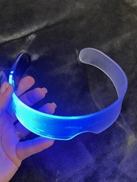 Очки светящиеся неоновые в стиле Киберпанк LED подсветка 7 - цветов дискотека (II) 31870