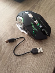Миша бездротова, безшумна з підсвічуванням BAJEAL M500 2,4G+Bluetooth White фото від покупців 1