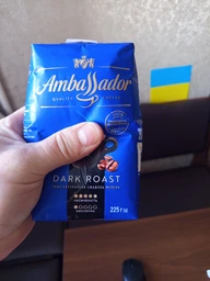 Кава натуральна смажена мелена Dark Roast TM Ambassador 225 g фото від покупців 1