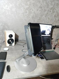 Подставка для ноутбука VHG A06 складная поворотная 360°C Rotatable Laptop Stand Silver