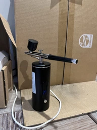 Акумуляторний аерограф з компресором для манікюру USB 11.3х15 см апарат для аерографії на нігтях Чорний