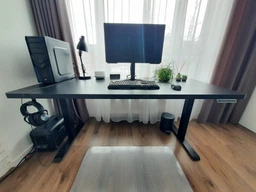 Стіл-Смарт із електрорегульованою висотою iDesk USB LUXURY Duo Motor з дерев'яною стільницею 160х80 фото від покупців 2
