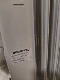 Обогреватель масляный радиаторный 2500 Вт на колесах 11 секций Bobbytec, бытовой электрический напольный радиатор с 3 режимами нагрева и регулируемым термостатом, электрообогреватель для дома и дачи Серый, BTCQ-2500 фото от покупателей 4