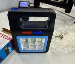 Ручний світлодіодний акумуляторний ліхтар Hurry bolt HB 9707 LED із сонячною батареєю HB9707FNRAKML (HB9707FNRAKML) ICL44