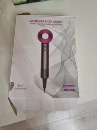 Професійний фен стайлер для волосся Super Hair Dryer 1600 Вт + 5в1 насадок, сірий / фуксія фото від покупців 4