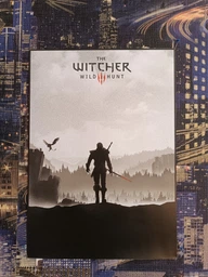 Постер Ведьмак Геральт, Witcher, плакат для геймера, A3 42×30 см (id2108)