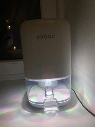 Осушитель воздуха для дома evoair HUMIXDUO, 500 мл/24 ч, 3 режима работы, подсветка, бесшумный, таймер 24 год, резервуар 2,5 л, белый фото от покупателей 1