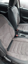 5D Чехлы на сиденья для MITSUBISHI L200 2006-2015 Autovalom Flannel черные с серой вставкою