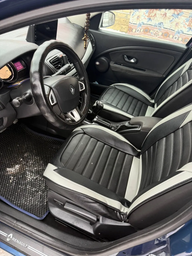 Накидки чехлы на сиденье для MITSUBISHI COLT 2004-2012 AUAU 5D Fame черные с серой вставкою