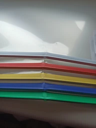 Набор папок 4Office с планкой-зажимом 10 шт 6 мм А4 140 мкм Разноцветный (4-249/4820071010724) фото от покупателей 1