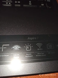 Ноутбук Acer Aspire 7 A715-42G-R3EZ (NH.QBFEU.00C) Charcoal Black / AMD Ryzen 5 5500U / RAM 16 ГБ / SSD 512 ГБ / nVidia GeForce GTX 1650 фото від покупців 1
