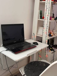 Приставной стол на колесах с регулировкой высоты RZTK Desk Compact 2 700 х 400 мм White фото от покупателей 1