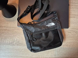 Сумка через плече The north face Крос боді Блакитна ТНФ 25,5 х 21 см