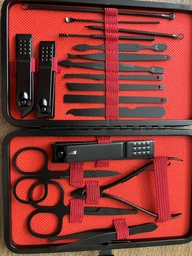 Манікюрний набір чоловічий Makeup Kit 18 предметів в футлярі