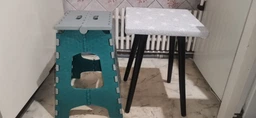 Стілець розкладний Eco Fabric висота 44.75 см, бірюзовий (CT-003)