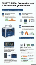 Портативна Зарядна електростанція станція Bluetti EB3A 268Wh 600W