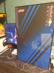 Арт Держатель Рамка на Стену 80x50 см. для Фирменного Конструктора Technic F1 Oracle Red Bull Racing RB20 (42206) Ред Булл Формула 1 Сезон 2024 - Type-E