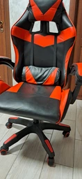 Геймерское Кресло Раскладное до 120 кг Компьютерное Игровое Кресло для Геймера с Подушкой Bonro GT Синее / Черное
