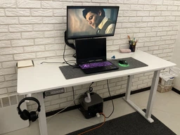 Стіл з електро-регулюванням висоти Двомоторний White Flexi Desk 160x65 см 27897 фото від покупців 19