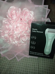 Пемза пилка для ног и пяток роликовая аккумуляторная Callus Remover 3W электрическая для шлифовки электропемза для педикюра USB желтая фото от покупателей 19
