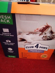 Сухой корм 4 в 1 для кошек, живущих в помещении 2 кг CLUB 4 PAWS Клуб 4 Лапы фото от покупателей 13