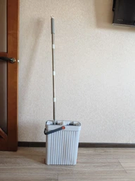 Швабра з віджимом та відром, швабра-ледарка з автоматичним віджимом, 4 змінні насадки в комплекті (BD-130fb)