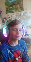 Наушники беспроводные накладные игровые детские SMY-580 Bluetooth RGB беспроводные со встроенным микрофоном, розовые фото от покупателей 17