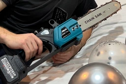 Аккумуляторная цепная пила ( пила ) садовая V-Tekk Electric Saw с шиной 12» для дерева и веток, электропила + 2 аккумулятора 21В, кейс фото от покупателей 14