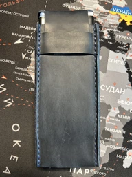 Пенал для ручек из натуральной кожи черный R01-0 фото от покупателей 1