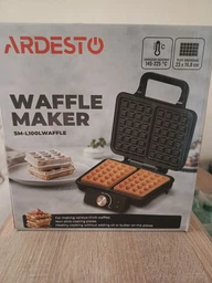 Вафельниця Ardesto 1200Вт, прямокутні вафлі, глибокі пластини, корпус-пластик, чорний (SM-L100LWAFFLE) фото от покупателей 3