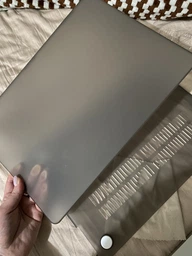 Чехол-накладка Hardshell для MacBook Air 15.3" A2941 / A3114 / A 3241 M2 2023 / M3 2024 / M4 2025 серая матовая Grey пластик фото от покупателей 5