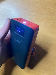 Повербанк умб 40000 mAh Andowl power bank Q-CD701X2 павербанк з usb ліхтариком для телефону роутера зовнішній портативний акумулятор з дисплеєм повербанки великої ємності червоно чорний