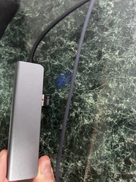 Usb хаб перехідник type с на юсб 6в1 hub адаптер на тайп сі для ноутбука макбука смартфона планшета пк Brillix UC-H6 Max концентратор з кардрідером розгалужувач 4 порти 4K HDMI+USB*2+SD/TF card reader+PD Female hub 6in1 фото від покупців 1