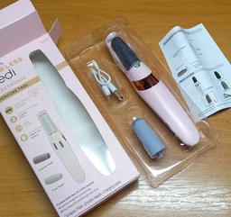 Электрическая пемза для ног с 2 насадками Flawless Pedi, USB / Аппарат для педикюра / Пилка для ног фото от покупателей 1