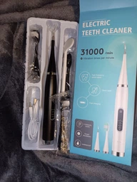 Электрическая ультразвуковая зубная щетка скалер Electric Teeth Cleaner для удаления камней отбеливание зубов белая фото от покупателей 19