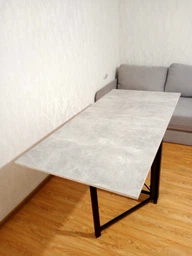 Стол-книжка трансформер Орион 2 Ferrum-decor 750x1520x730 Черный металл ДСП Дуб Сонома 16 мм (ORI204) фото от покупателей 5