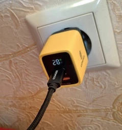 Зарядний пристрій ASOMETECH 35W GaN TypeC USB LED-дисплей PD3.0+QC3.0 Швидка зарядка для Apple iPhone, iPad, MacBook, Samsung, Xiaomi