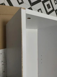 Пенал - шкаф в ванную напольный MEBLIBUD Erica правосторонний/левосторонний 185x30х30 см белый