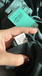 Халат женский велюровый длинный Fleur Lingerie ДЖАМАЛА 46 изумруд фото от покупателей 1