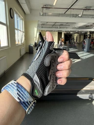 Рукавички велоперчатки для спорту турніка залу GDragon Sport спортивні без пальців велосипедні для фітнесу бігу тренувань спортзалу підтягування нековзні Чорні 66_12_S_1