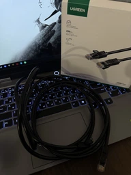 Патч-корд UGREEN NW102 RJ-45 Cat6 U/UTP 1000Mbps 0.5m Black (20158) фото від покупців 3