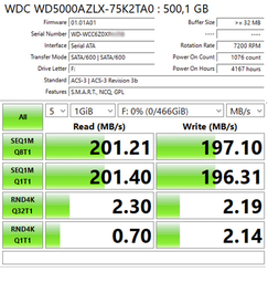 Жорсткий диск 500 ГБ Western Digital (для ПК, 3.5", 7200 об/хв, 32 МБ, SATAIII, WD5000AZLX) Б/В фото від покупців 1