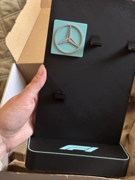 Стенд Подставка для Конструктора LEGO Speed Champions Болид F1 Mercedes-AMG F1 W15 (77244) - Черный/Бирюзовый