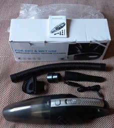 Пылесос автомобильный беспроводной с насадками 50Вт Vacuum Cleaner, аккумуляторный ручной мини-пылесос с USB зарядкой для уборки машины, дома, клавиатуры, труднодоступных мест, Черный, VA-30 фото от покупателей 12