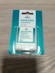 Зубний флос Dr. Wild Emoform вощений з фторидом натрію і м'ятою 50 м (7611841138604)