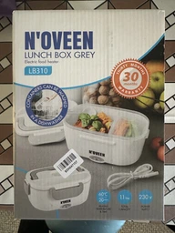 Ланч-бокс з підігрівом Noveen LB330 1.1 л 23х16х10.5 см із пластику та нержавіючої сталі від мережі 230 B