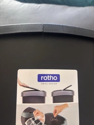 Відро для сміття Rotho Twist 50L чорний (17545)