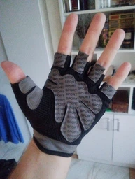 Перчатки для фитнеса (велосипеда и тяжелой атлетики) SPORT GEAR "S" чёрные с розовым фото от покупателей 3